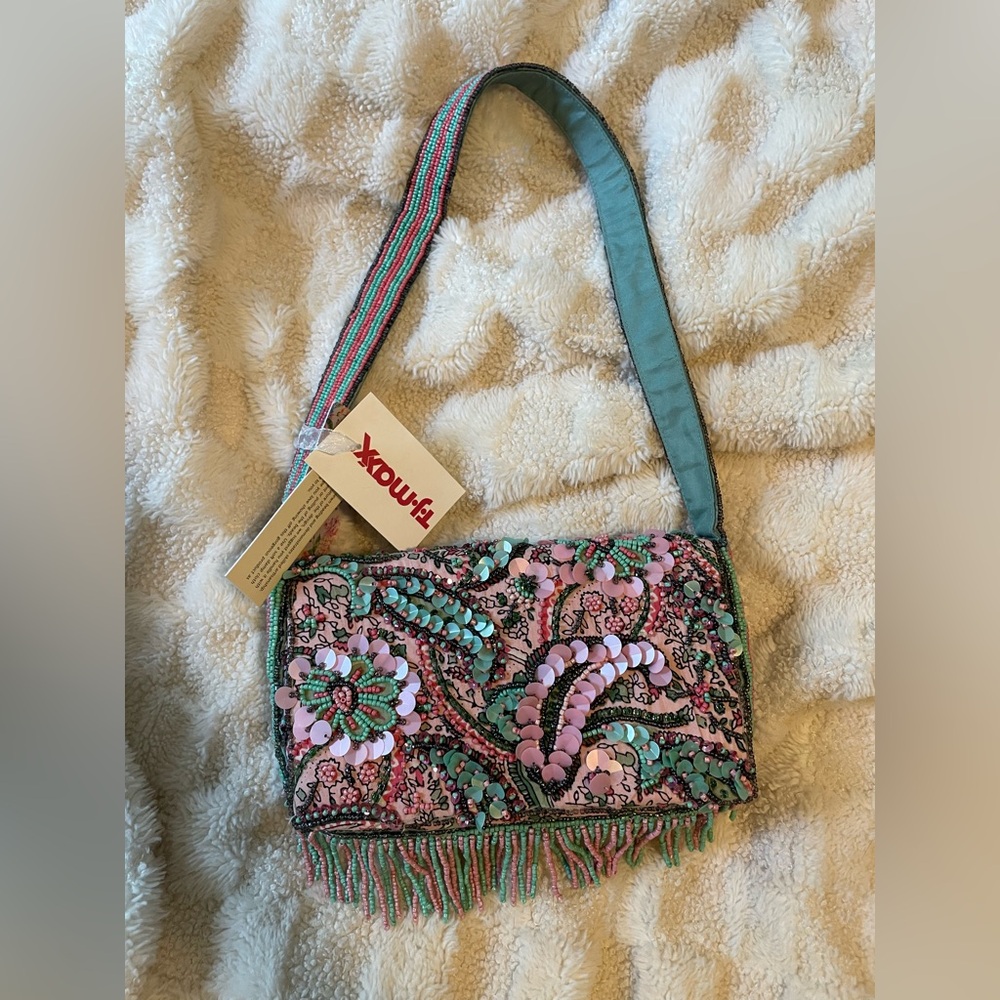 NWT Viral TikTok Paisley Beaded Shoulder Bag - Marshall’s + TJ Maxx